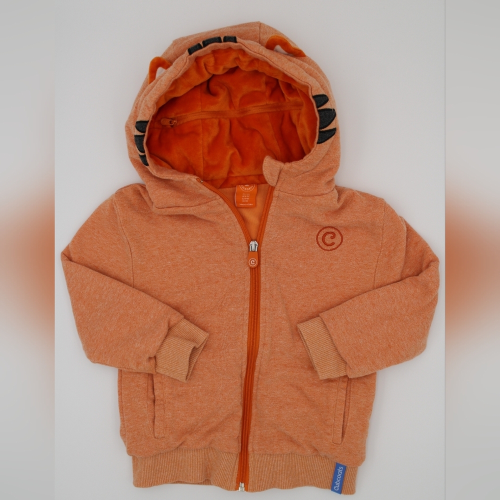 Cubcoats Tiger Zip Hoodie 3T Reversible Plush Jacket